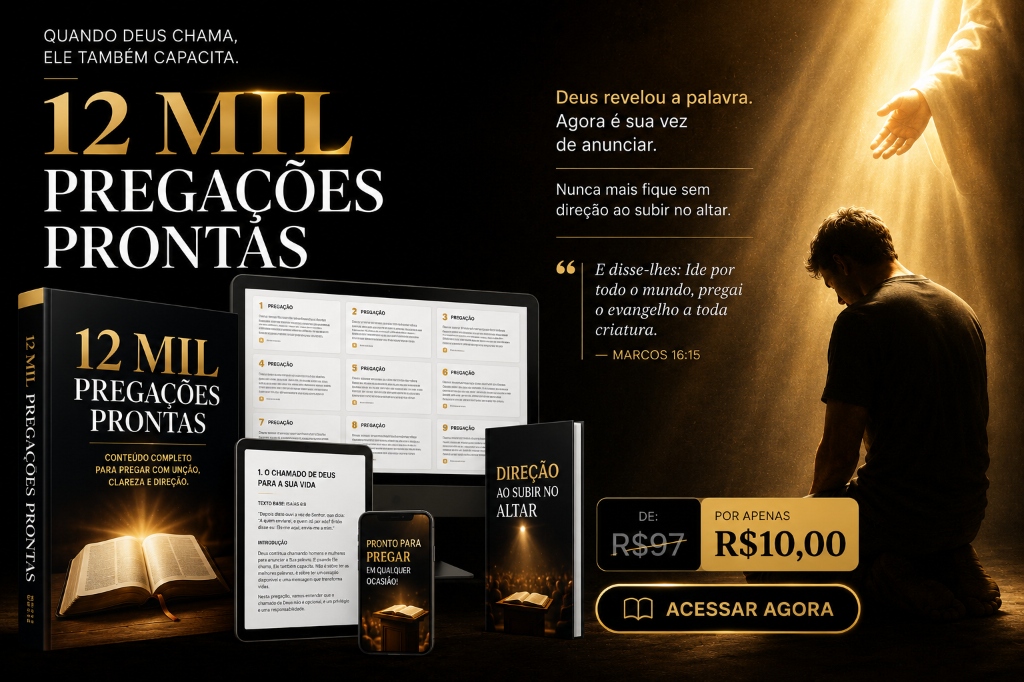 12 Mil Pregações Prontas - Banner
